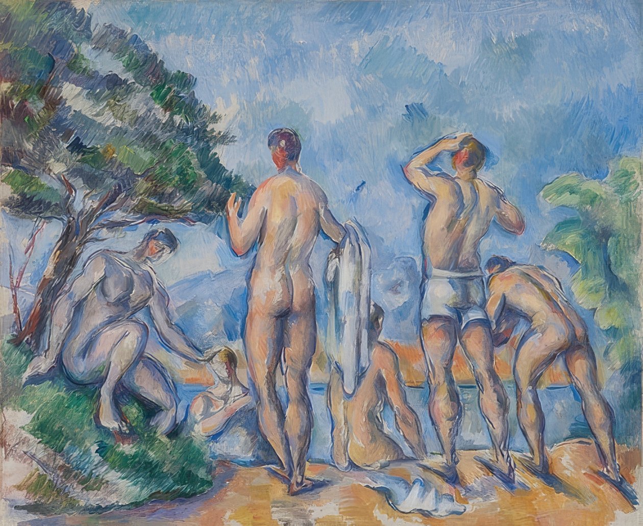 Banhistas. 1890-1892 de Paul Cézanne