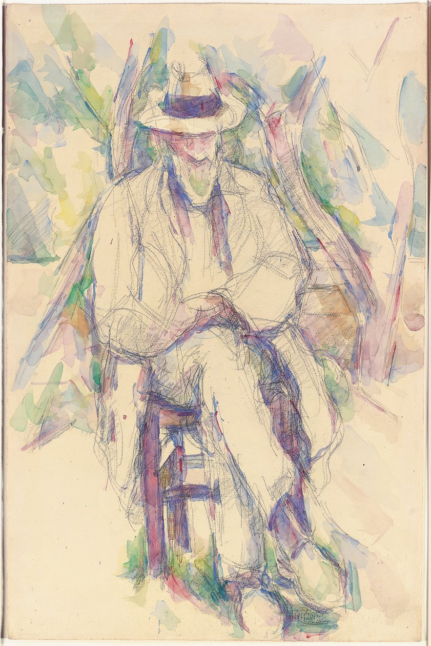 Retrato de Vallier, 1904-06 de Paul Cézanne