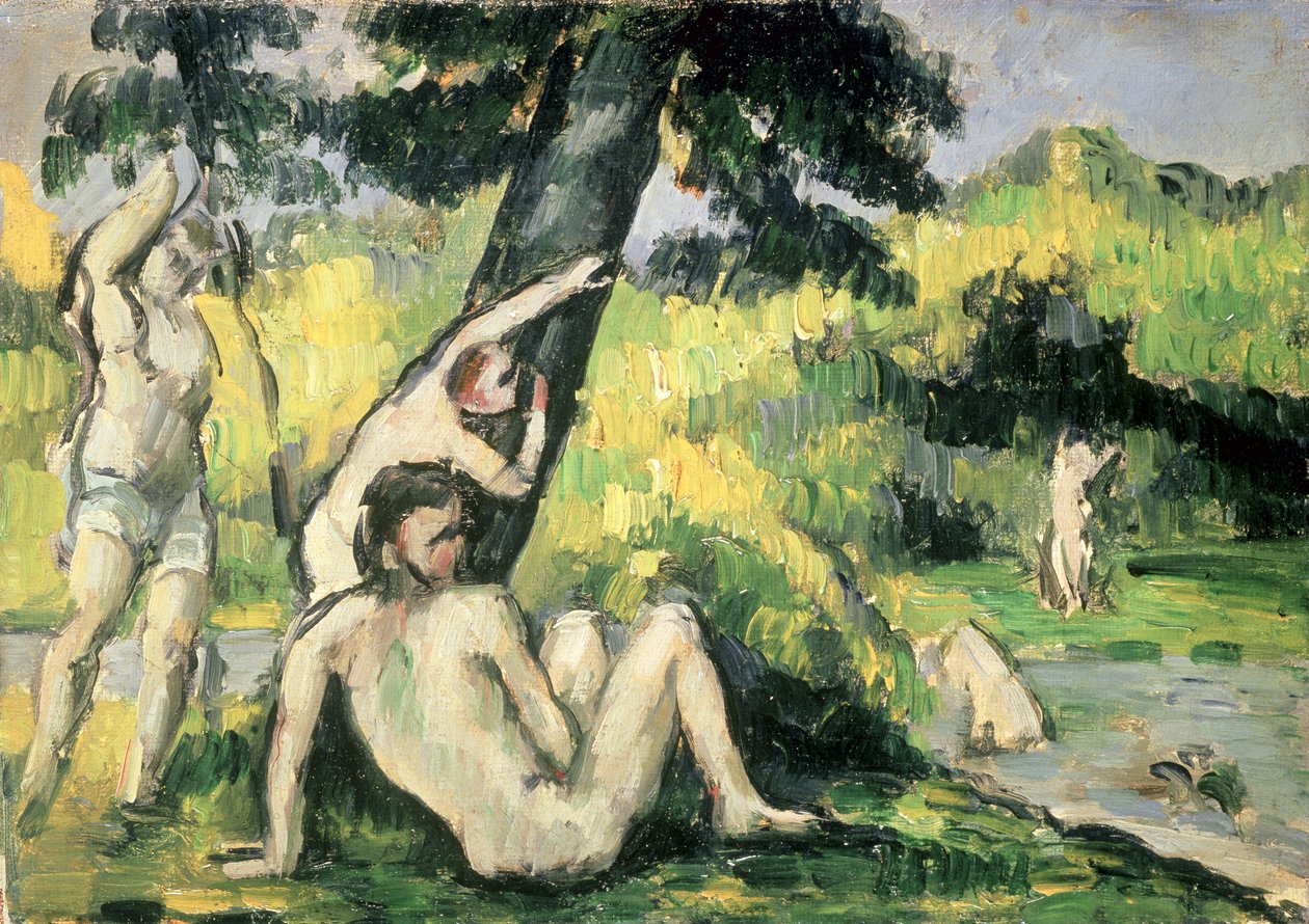 O local de banho de Paul Cézanne