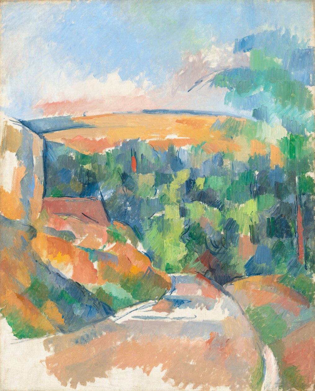 A curva na estrada de Paul Cézanne