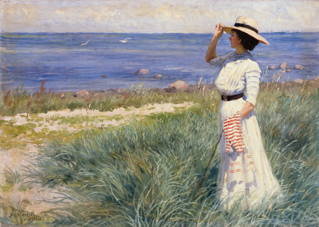 Olhando para o mar, 1910 de Paul Fischer