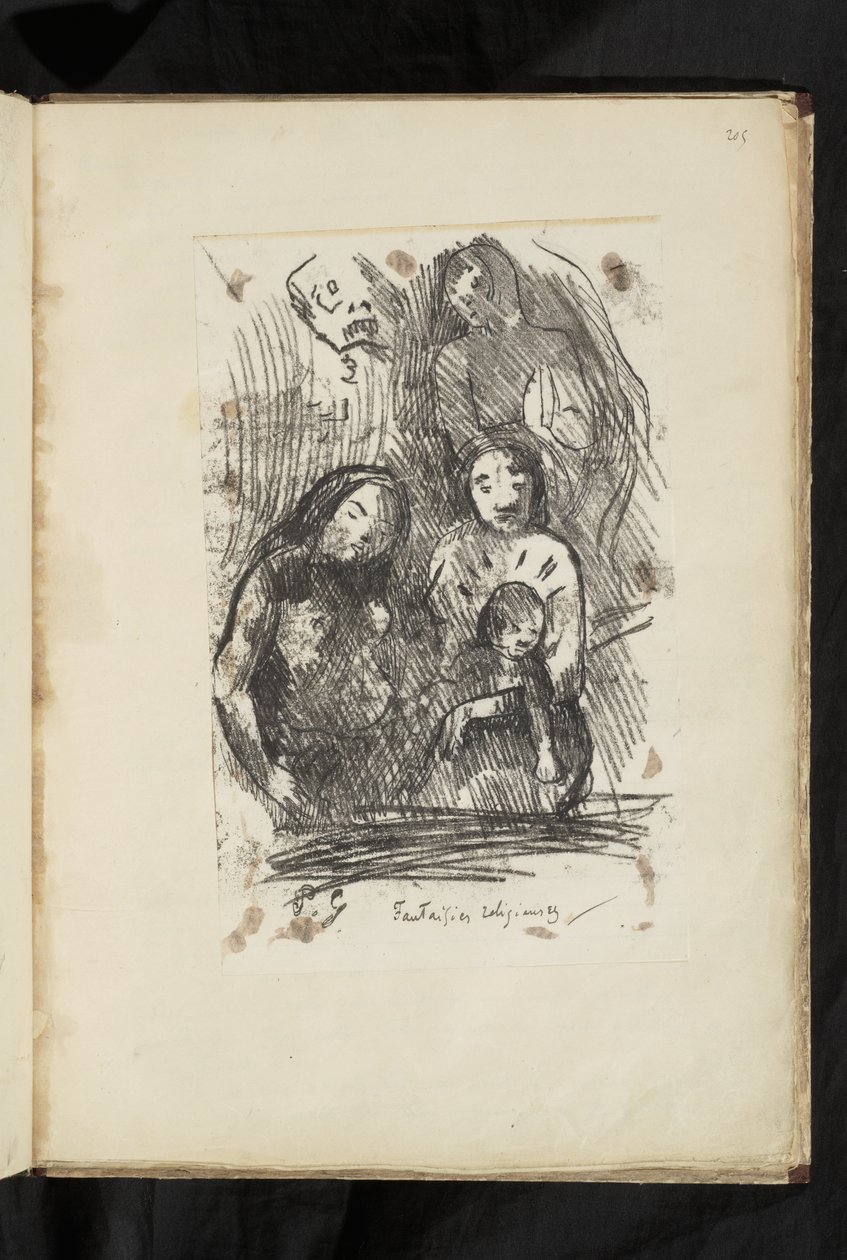 Antes e depois - Fragmento de natividade de Paul Gauguin