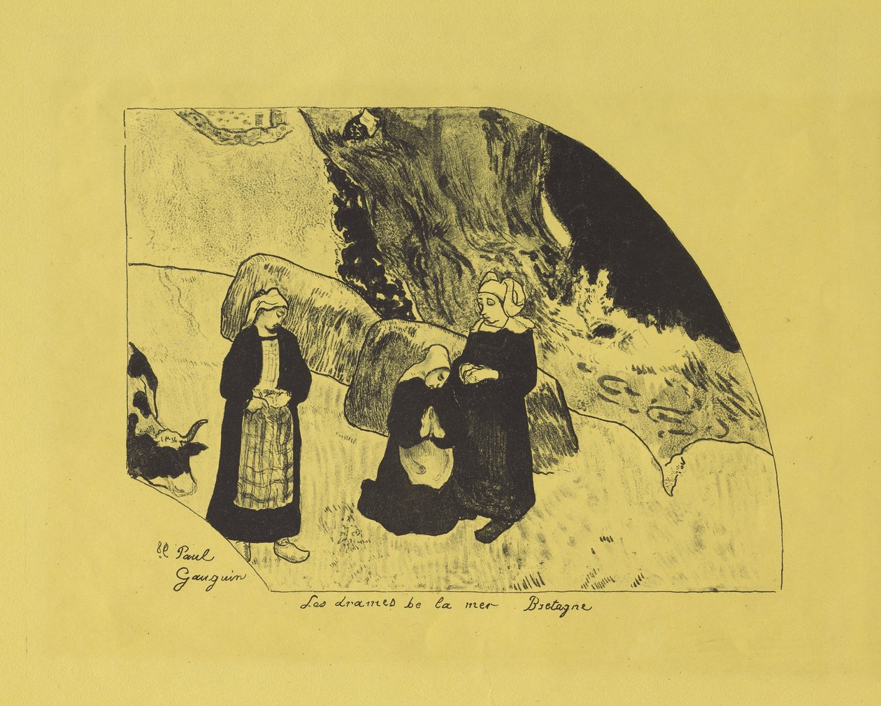 Dramas do mar: Bretanha, 1889 de Paul Gauguin