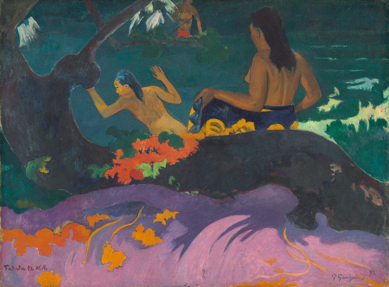 Perto do Sonho à Beira-mar, 1892. de Paul Gauguin