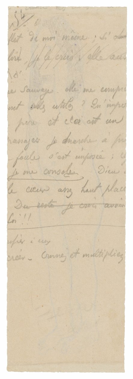 Fragmento de Inscrição Longa de Paul Gauguin