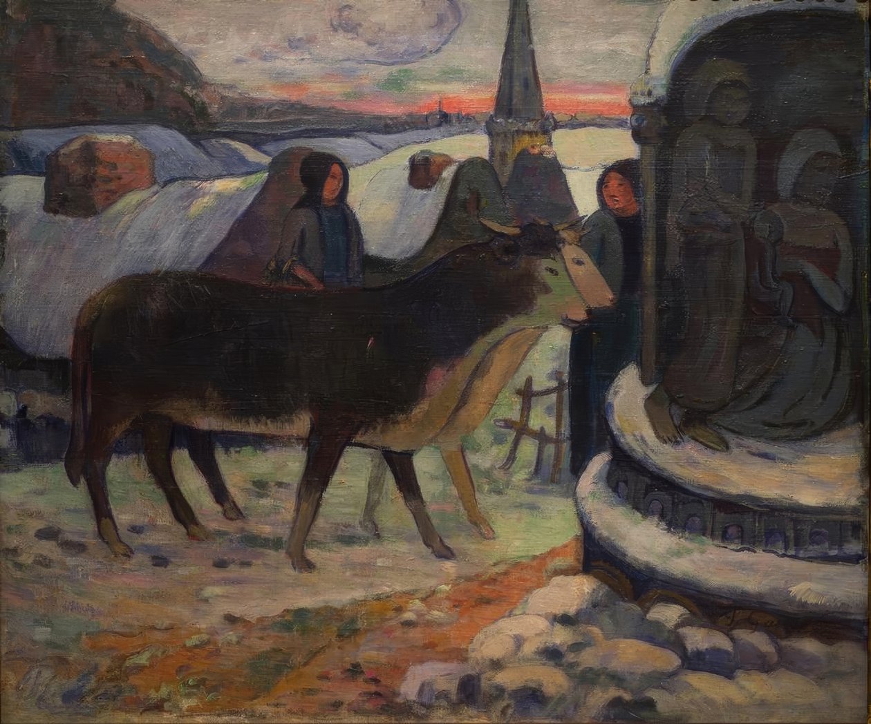 Noite santa (bênção dos bois) de Paul Gauguin