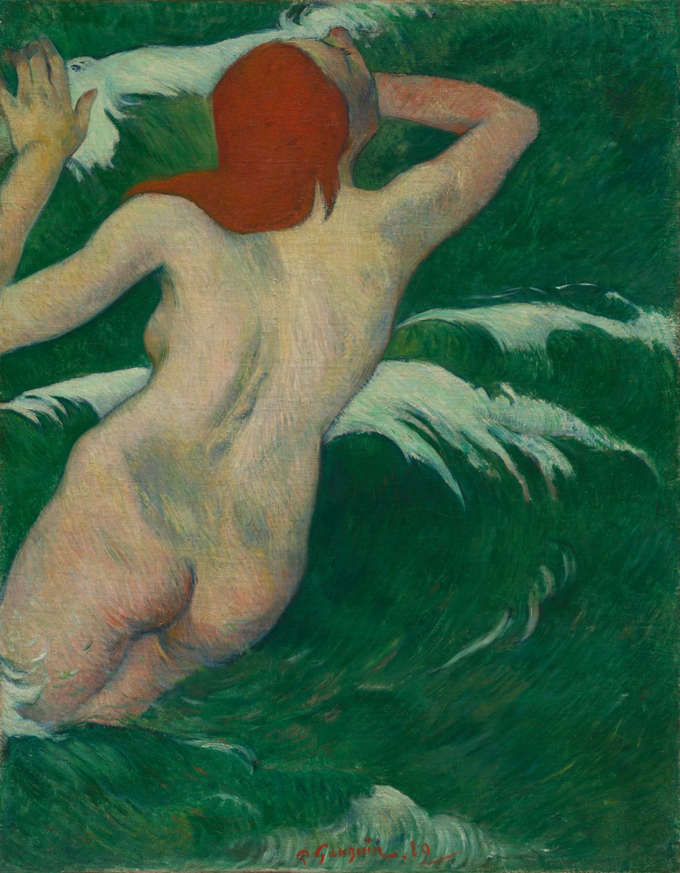 Nas ondas Nas ondas, 1889. de Paul Gauguin