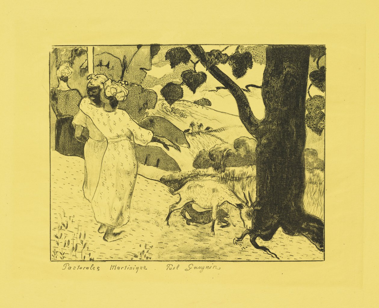 Pastorais da Martinica, 1889 de Paul Gauguin