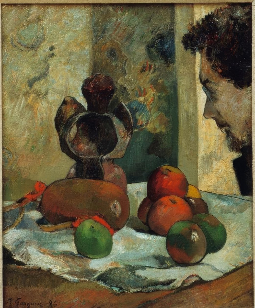 Ainda vida no perfil de Laval de Paul Gauguin