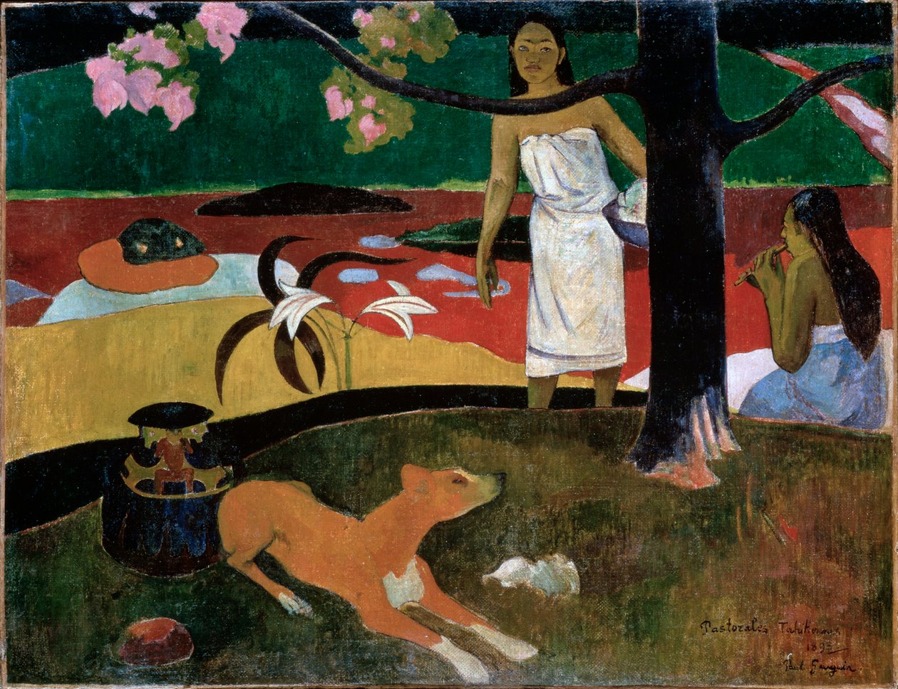 Pastorais do Taiti, 1892. de Paul Gauguin