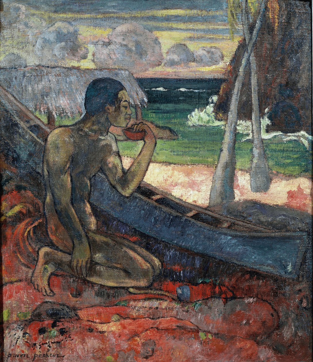Pobre pecador (óleo sobre tela de Paul Gauguin