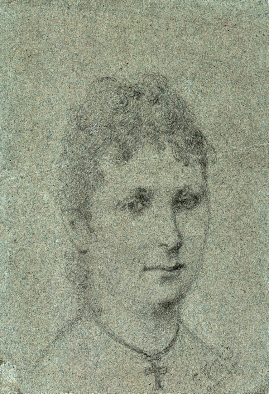 Retrato de Mette-Sophie Gad, ca 1873. de Paul Gauguin