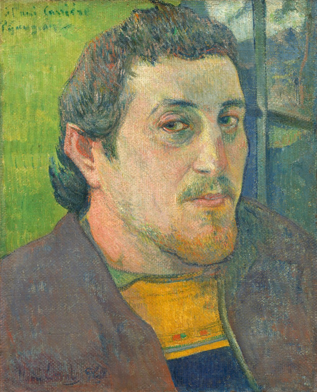 Autorretrato dedicado a Carrière de Paul Gauguin