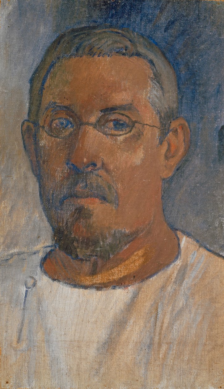 Autorretrato com óculos, 1903. de Paul Gauguin