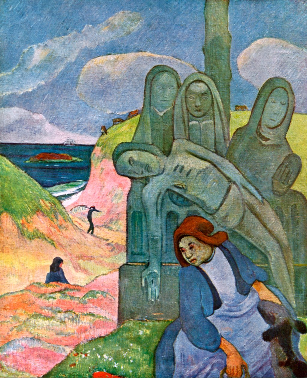 O Cristo Verde, 1889 1939. de Paul Gauguin