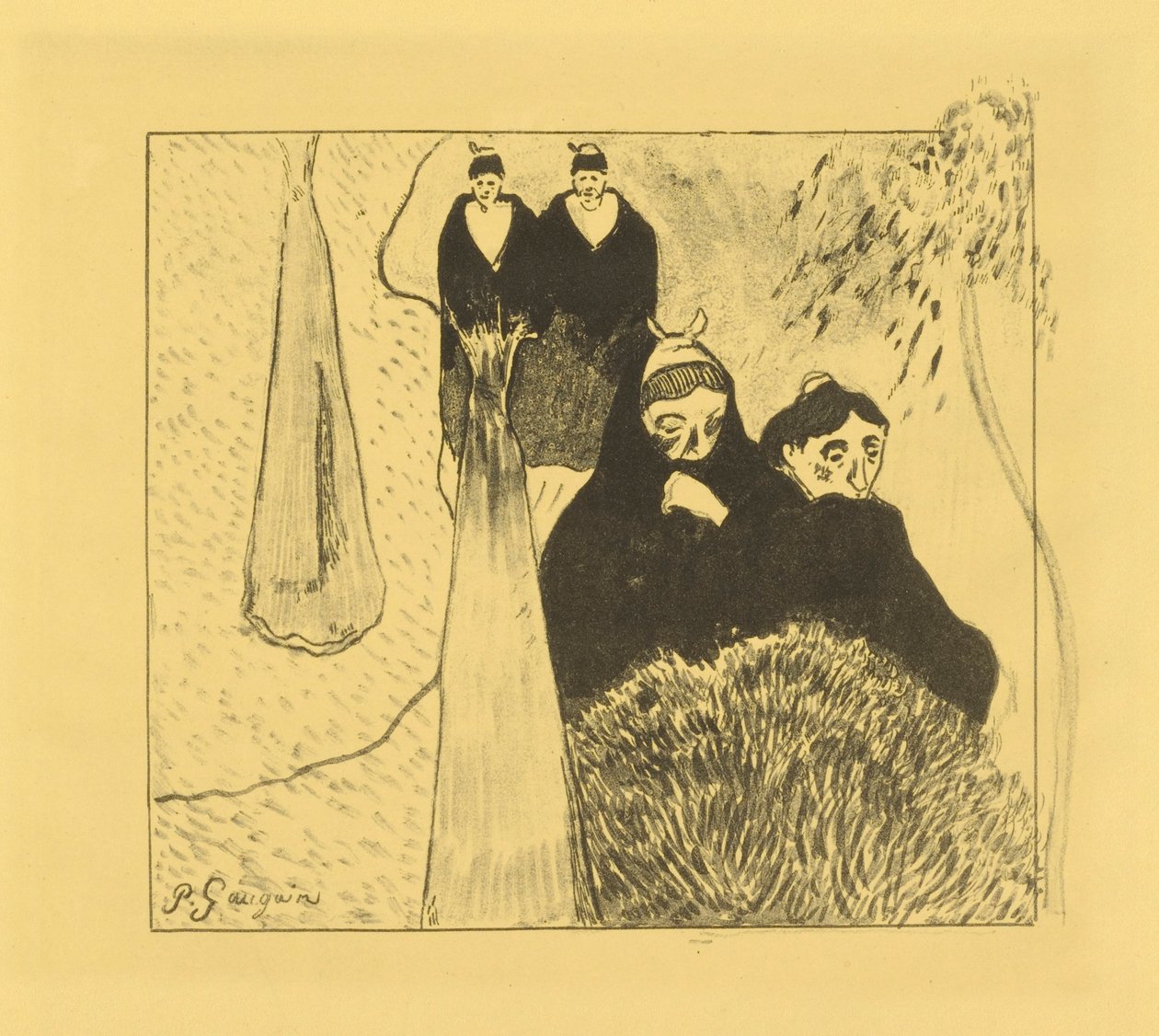 As Velhinhas de Arles de Paul Gauguin