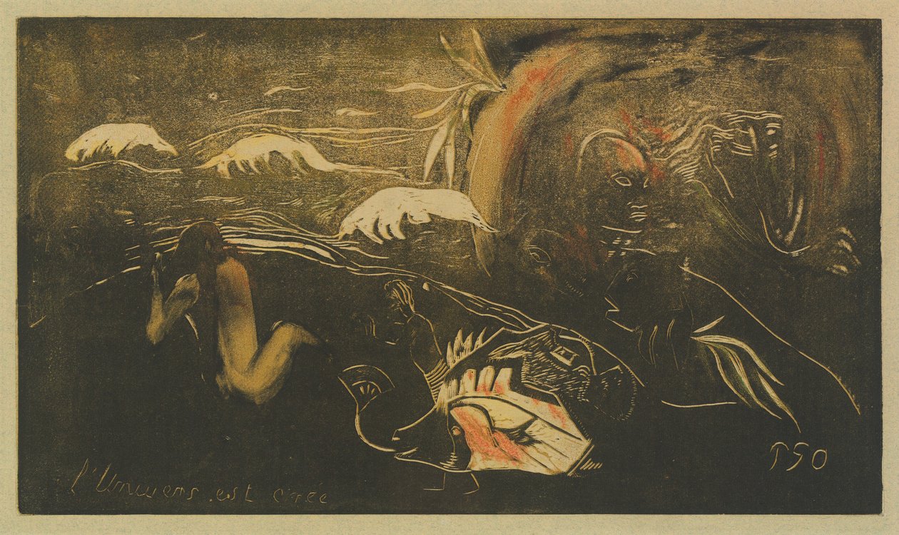O Universo é Criado de Paul Gauguin