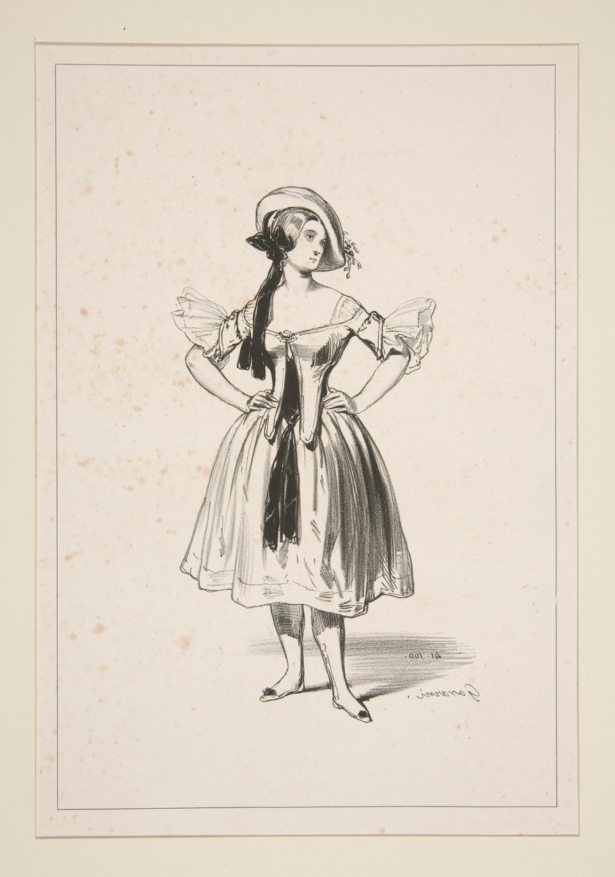 CHEVRIERE. Chapéu de feltro. de Paul Gavarni