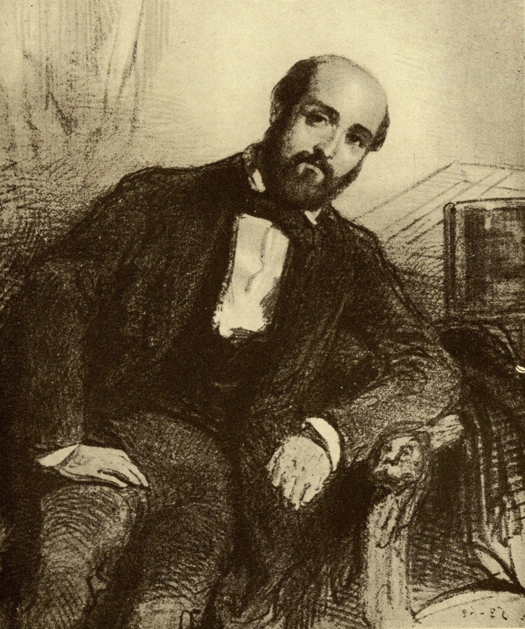 Henry Murger (1822-61) de Paul Gavarni