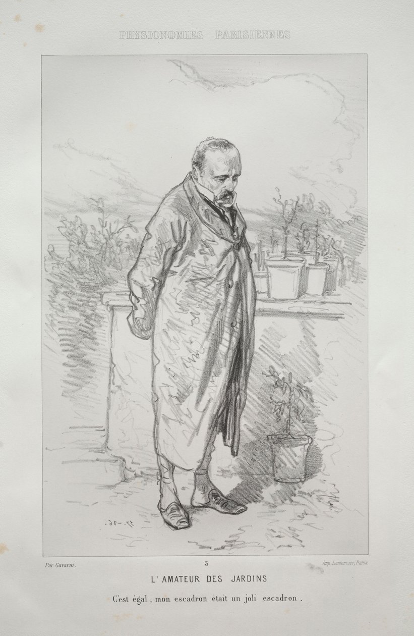 LAmateur dos jardins. de Paul Gavarni