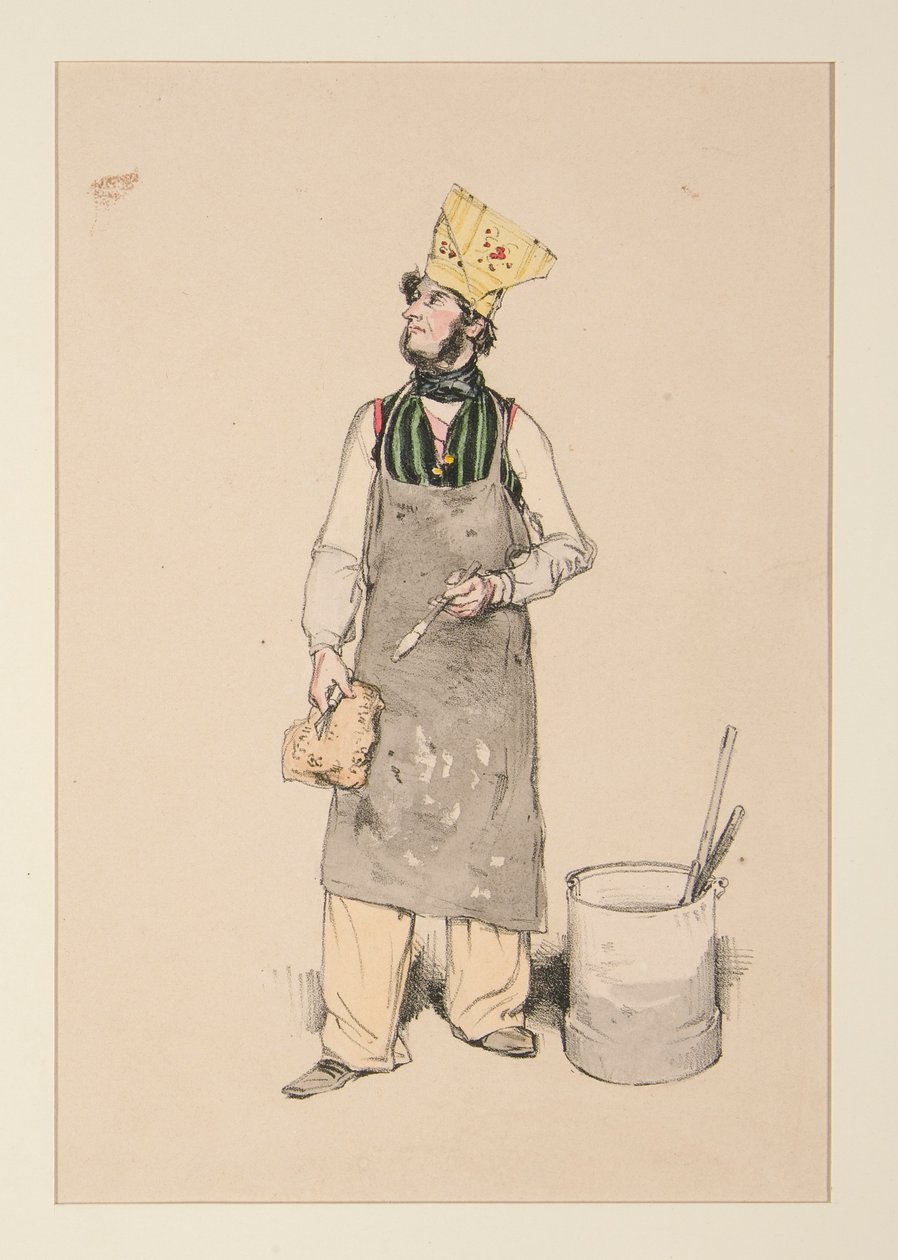 OUVRIER PEINTRE. Limner de Paul Gavarni