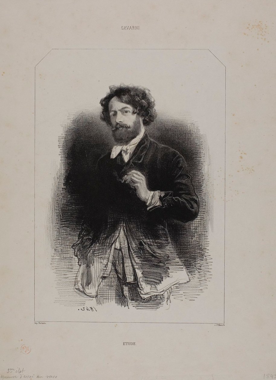 Auto-retrato de Paul Gavarni