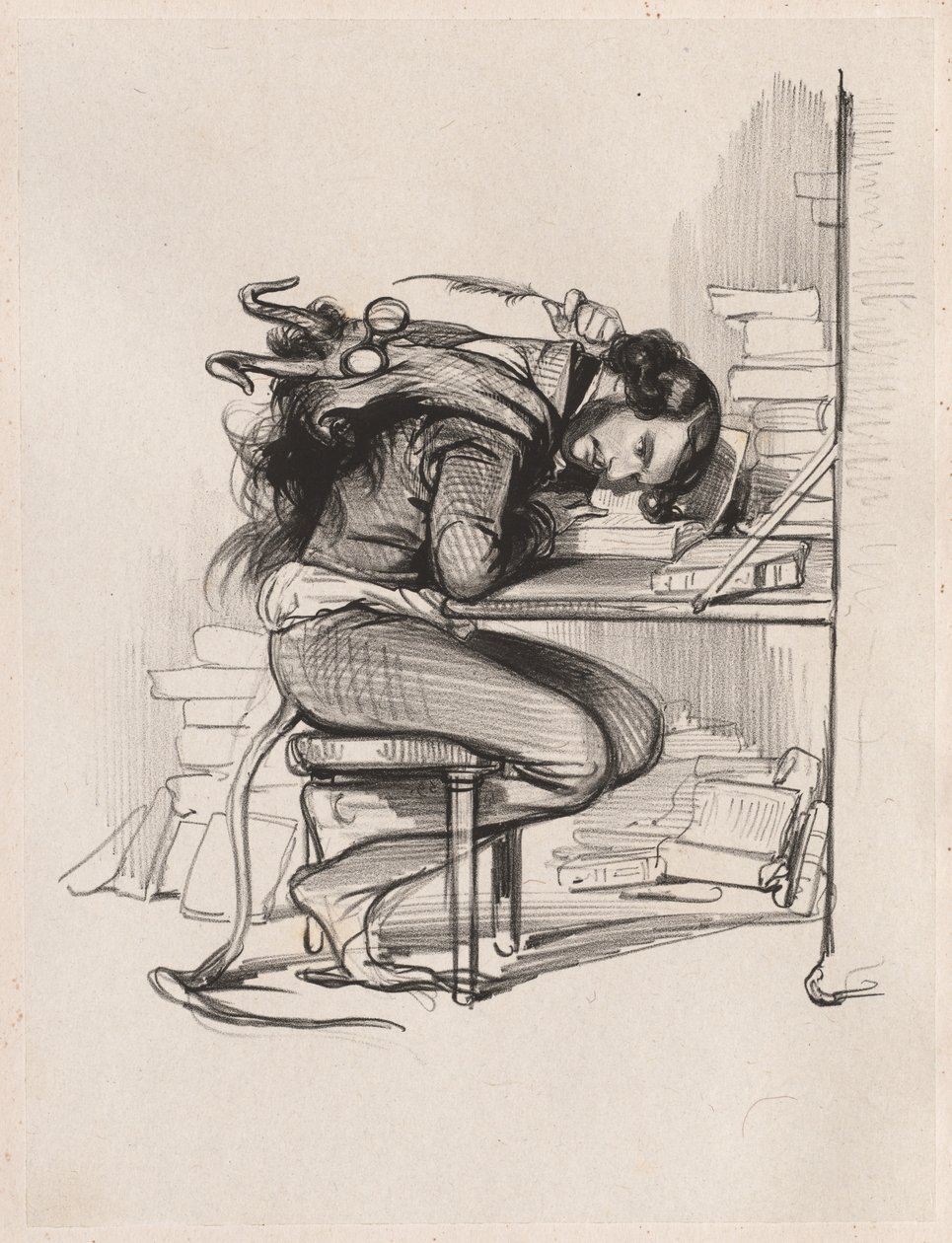 Émile Forgues Old Nick, c. 1835-1840. de Paul Gavarni