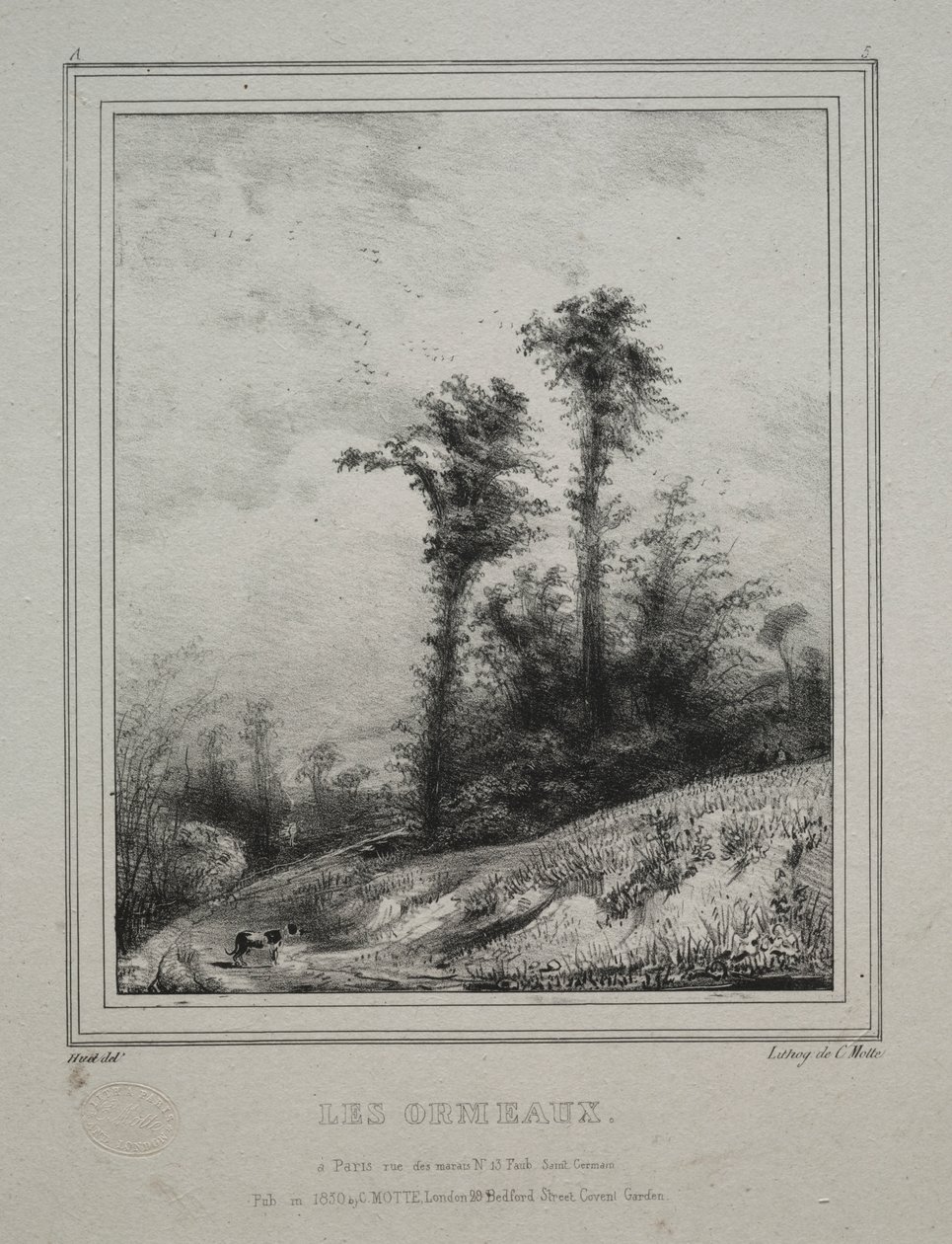 Paisagens: Jovens Olmos de Paul Huet