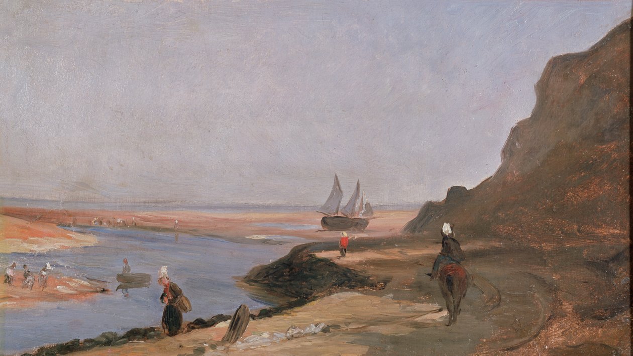 O estuário em Trouville, 1864 de Paul Huet
