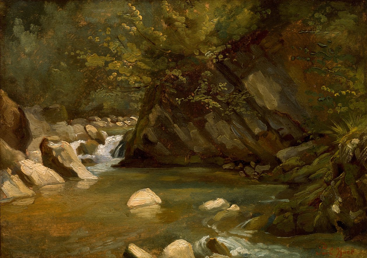 Córrego da Floresta, c. 1840. de Paul Huet