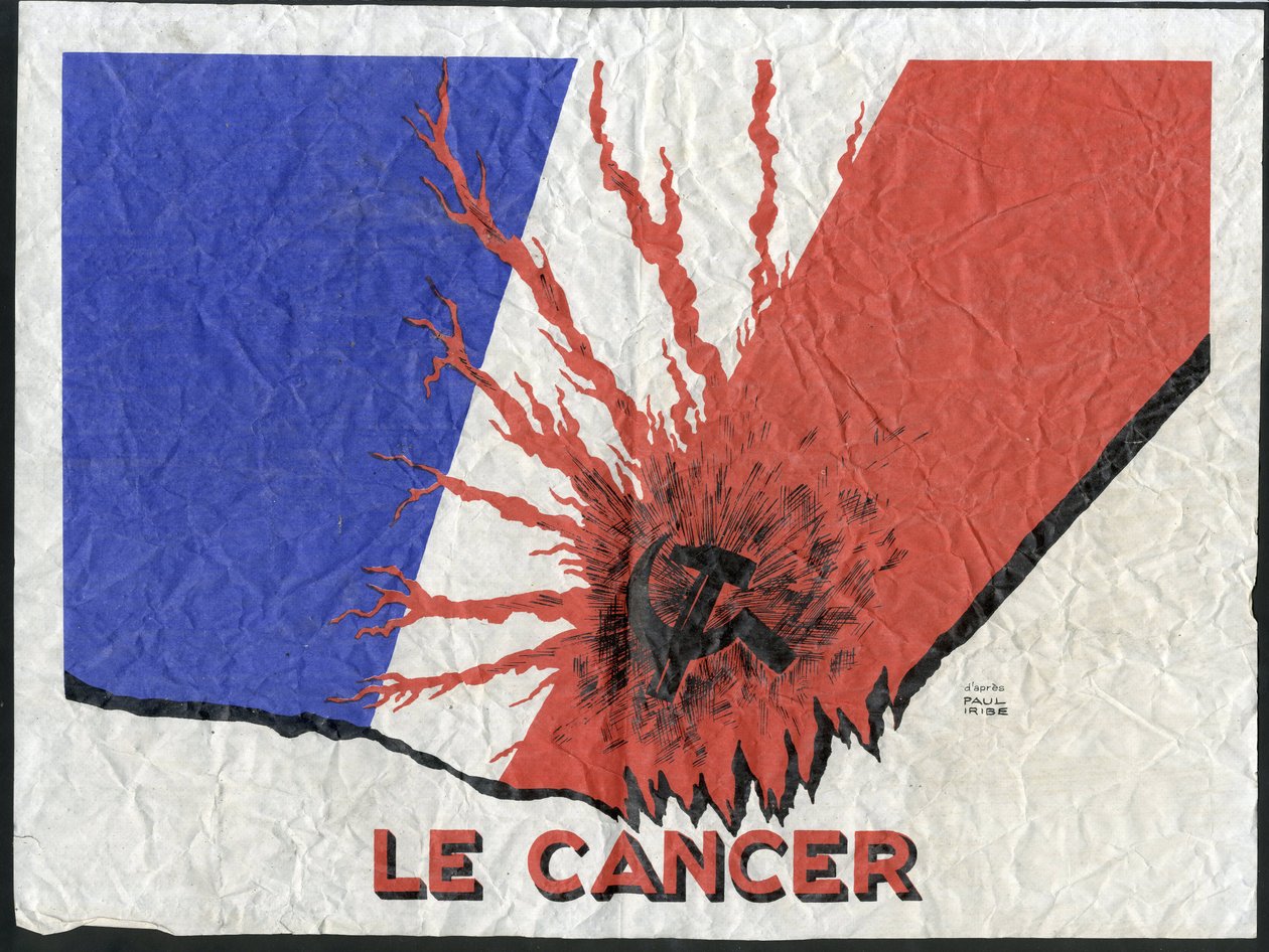 Poster, satírico em cores de Paul Iribe