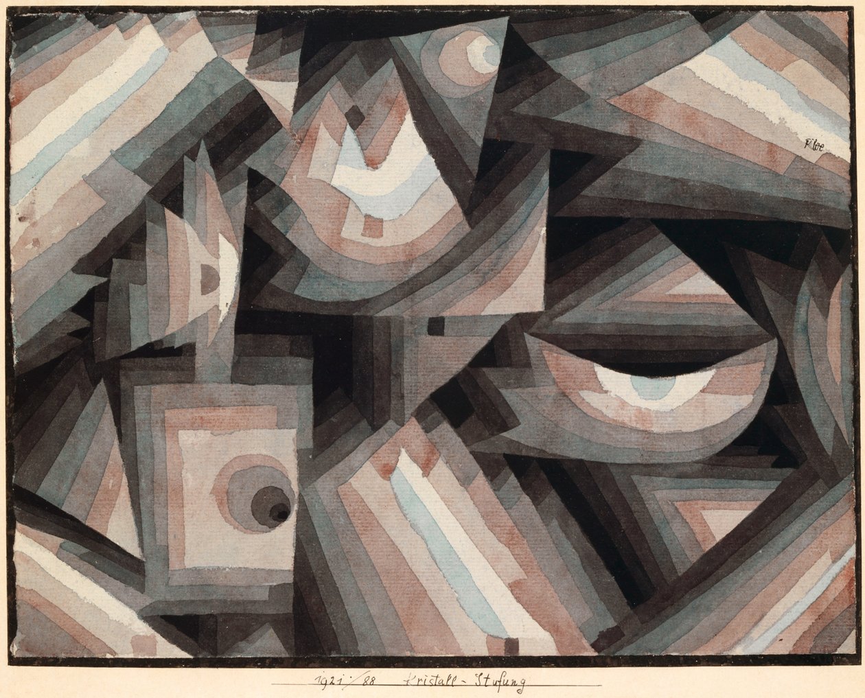 Gradação de Cristal, 1921. de Paul Klee