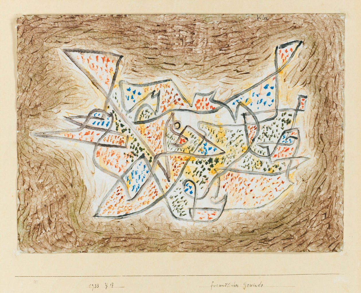 Meandro amigável, 1933. de Paul Klee