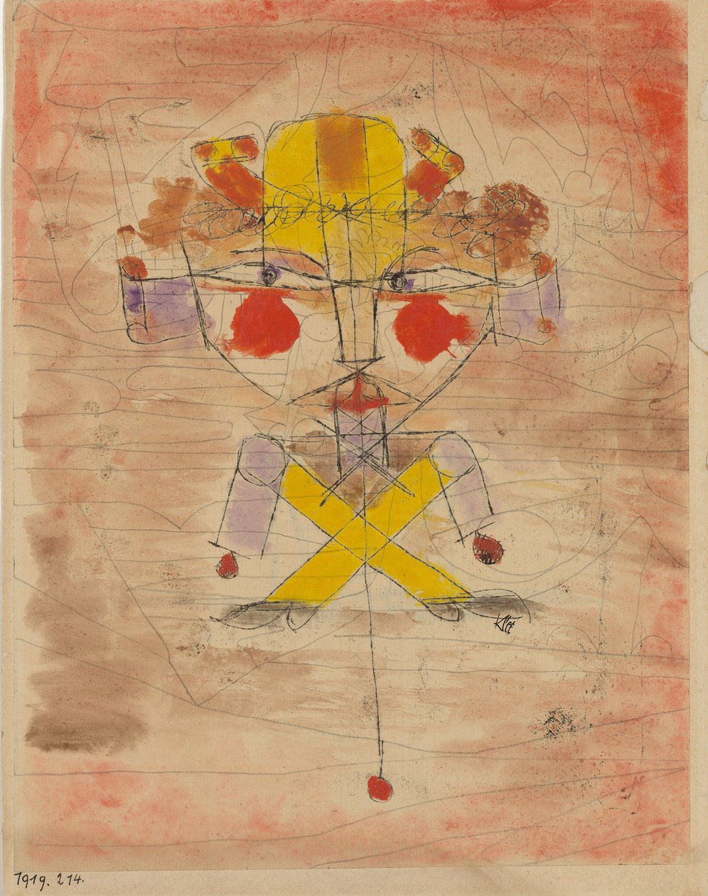 Jumping Jack, 1919. de Paul Klee