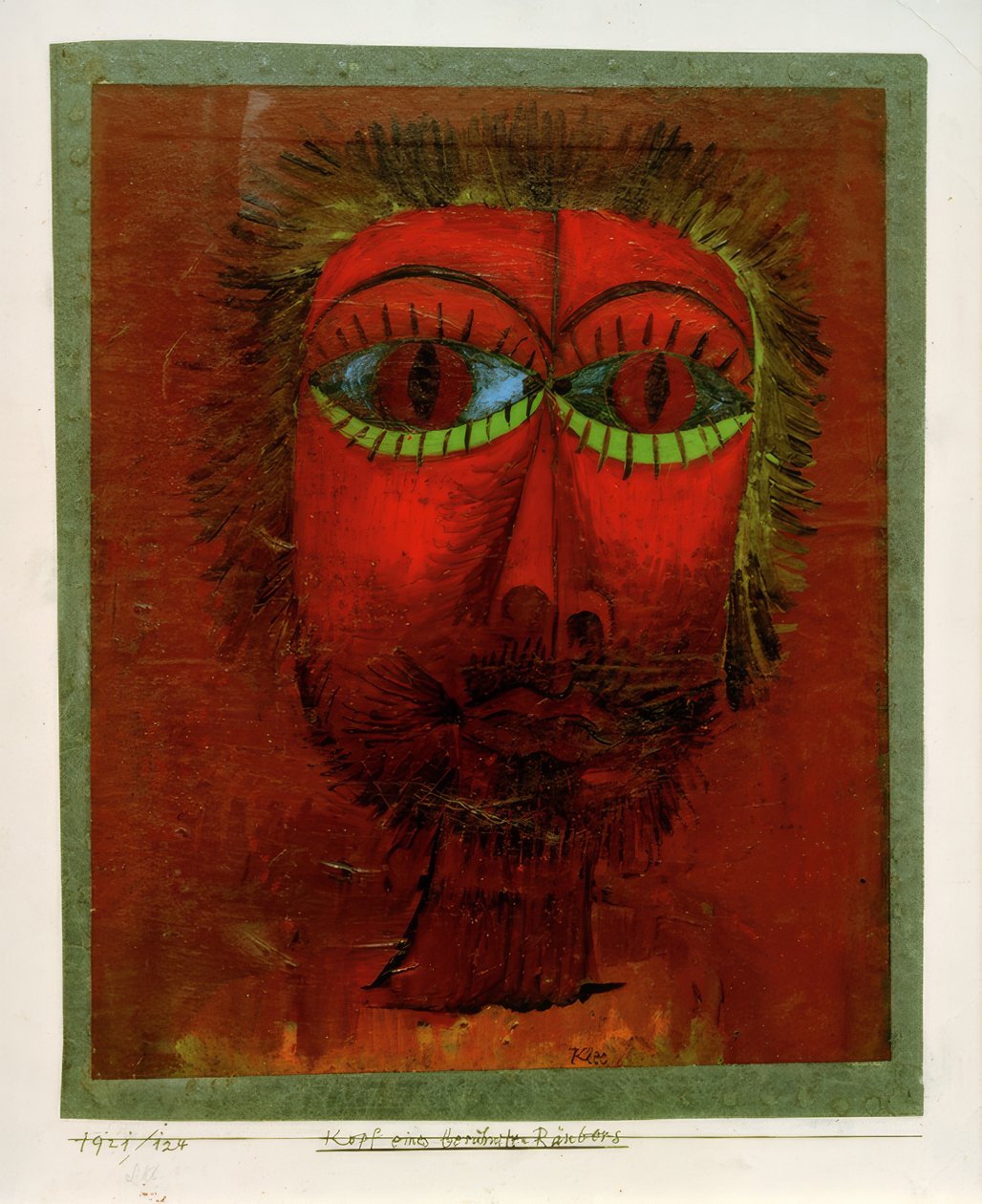 Cabeça de um ladrão famoso de Paul Klee