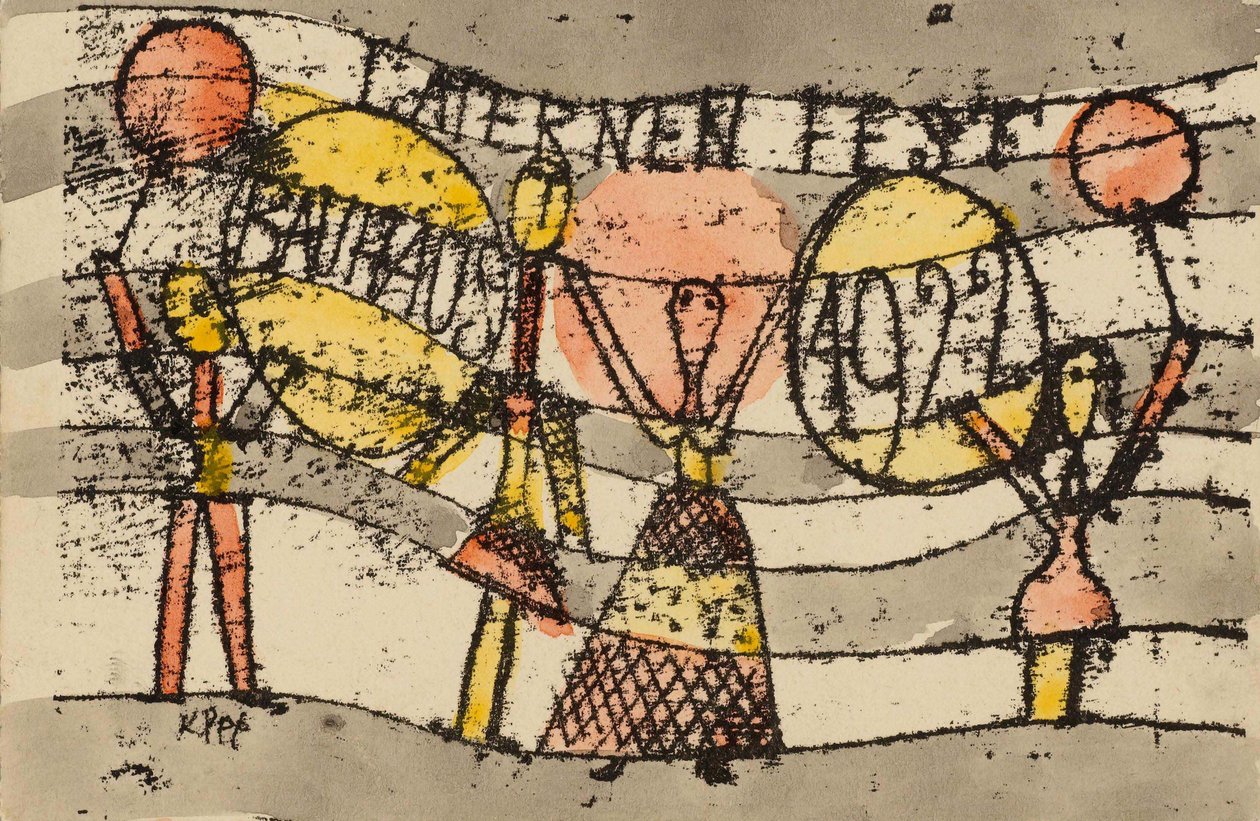 Laternenfest Bauhaus 1922, 1922. de Paul Klee