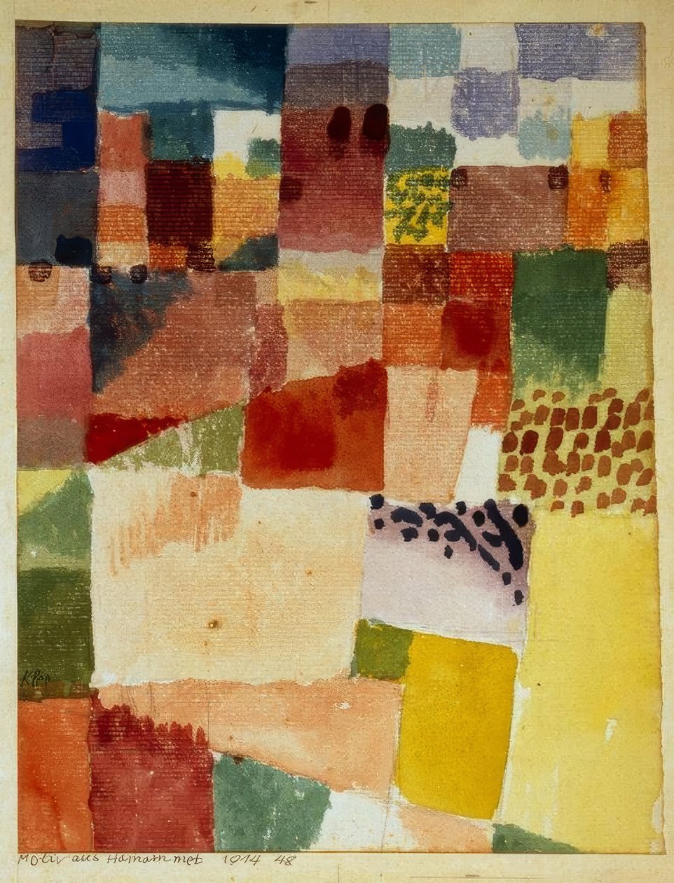 Motivo de Hamammet de Paul Klee