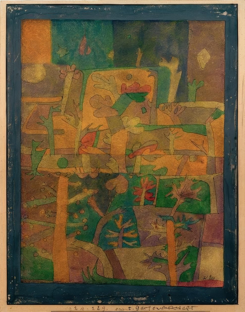 Paisagem do jardim oriental de Paul Klee