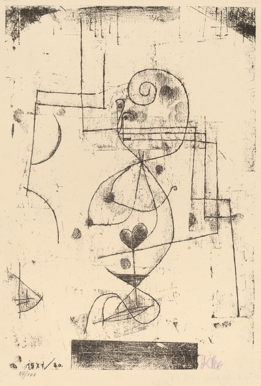 Rainha de Copas (Herzdame) de Paul Klee