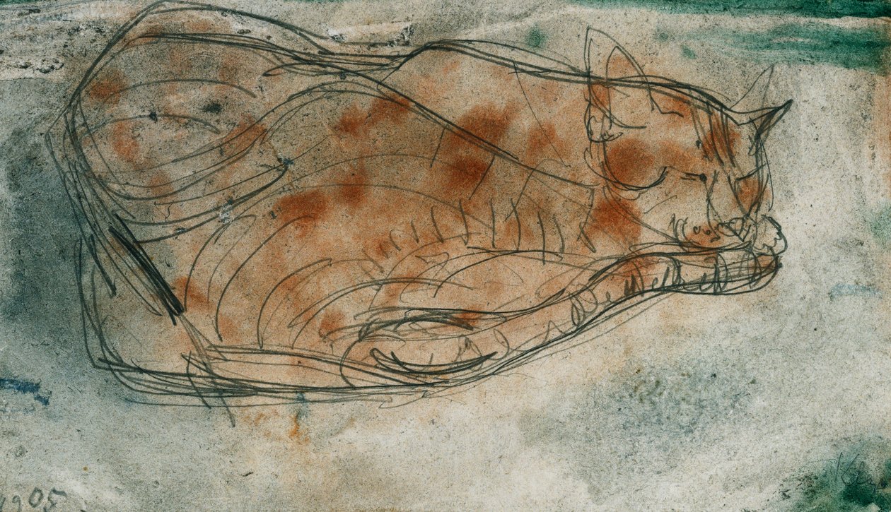 Gato adormecido de Paul Klee