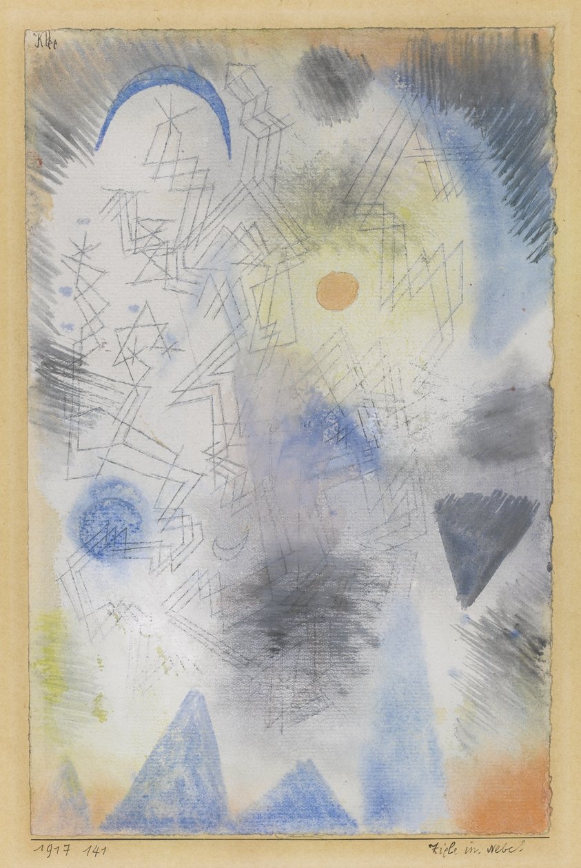 Alvos no meio do nevoeiro, 1917 de Paul Klee