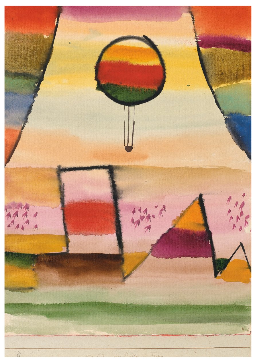 O balão na janela, 1929. de Paul Klee