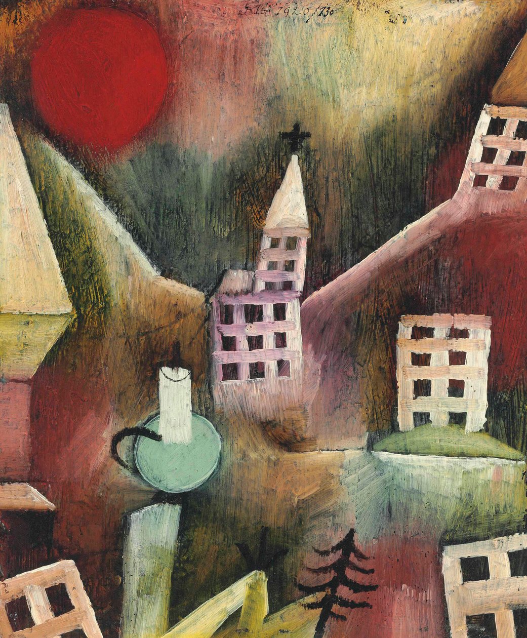 Aldeia destruída, 1920. de Paul Klee