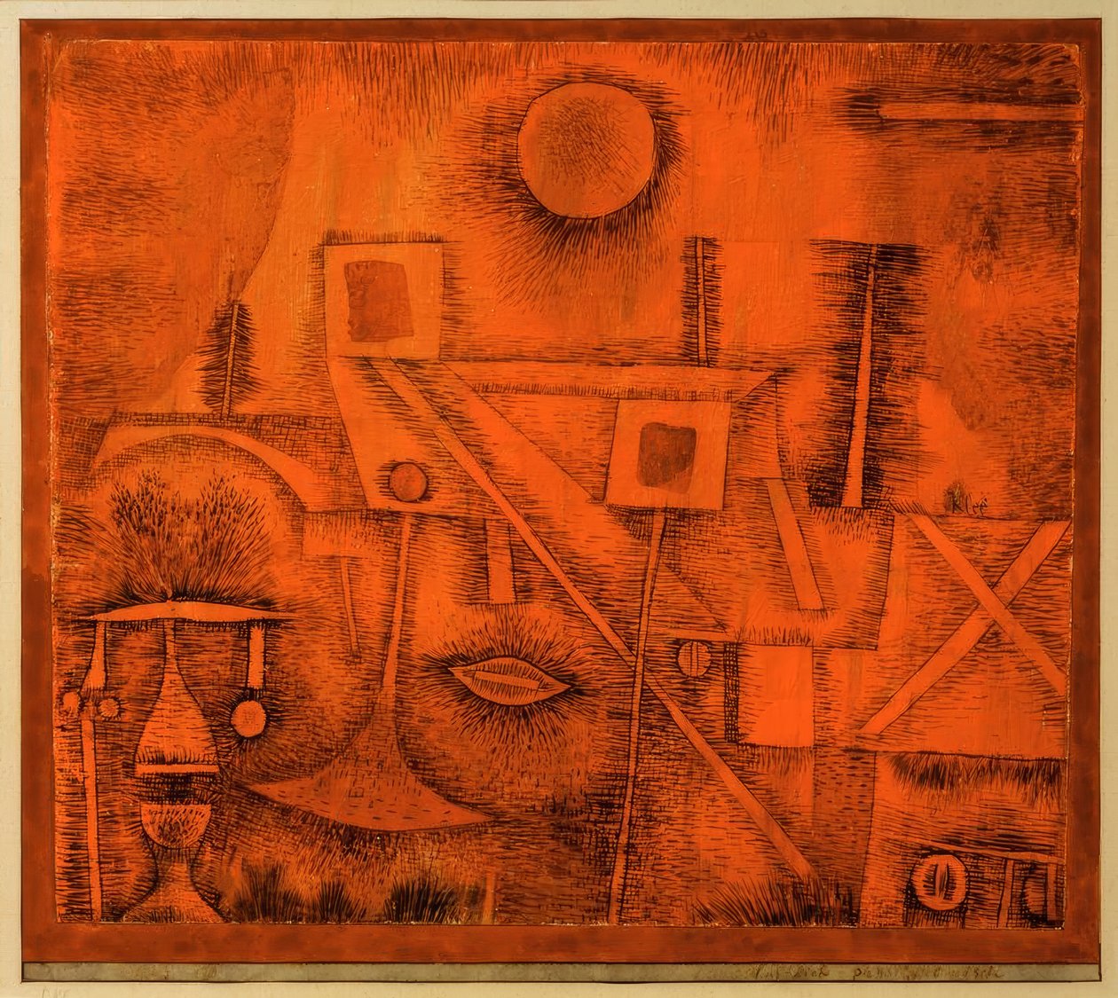 cênico-fisionomicamente de Paul Klee