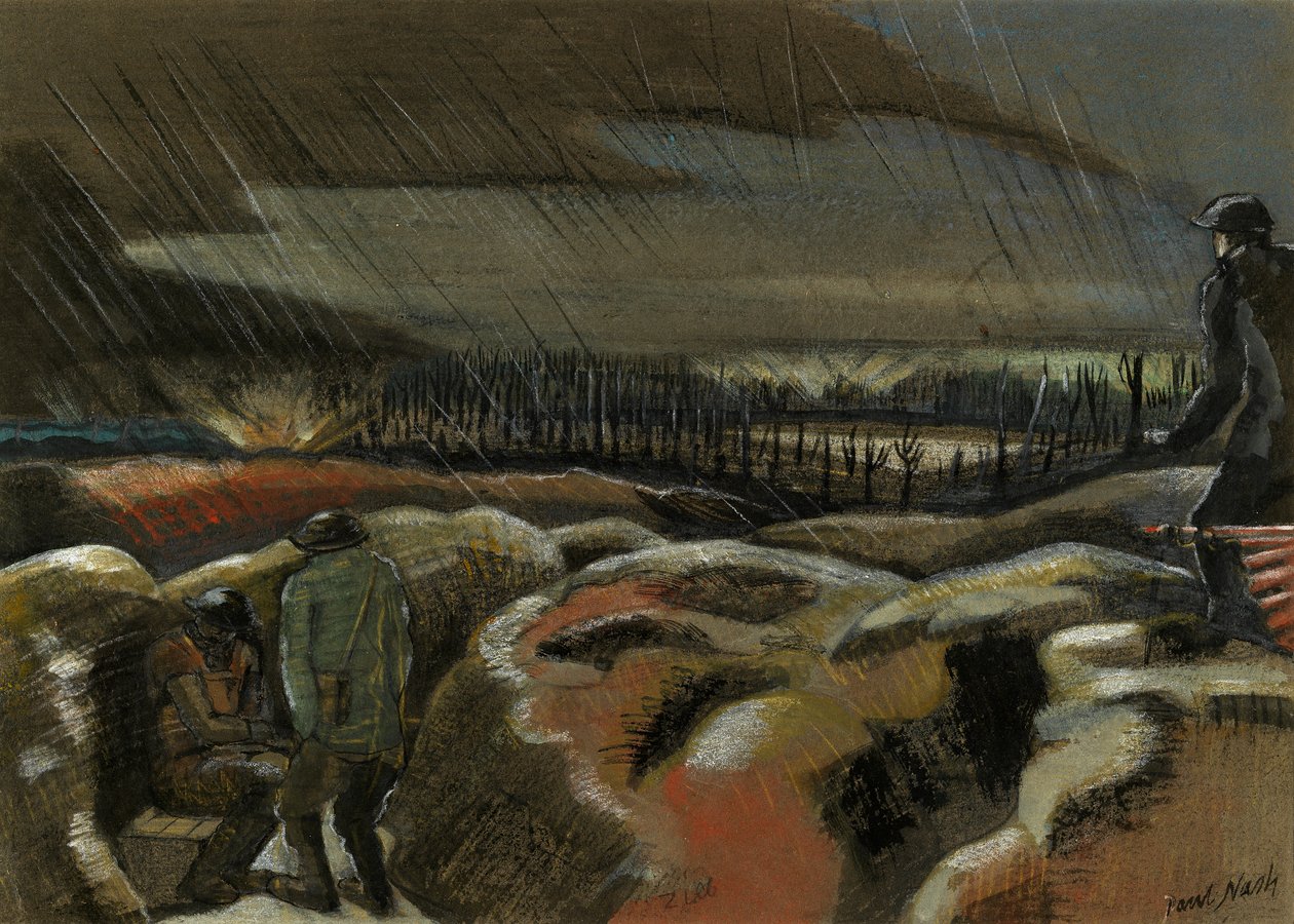 Shellburst, Zillebeke de Paul Nash