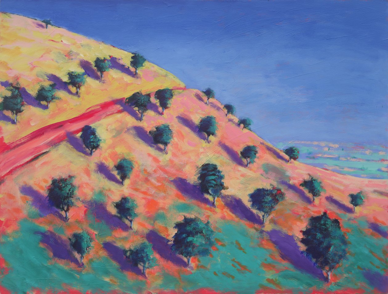 North Hill, Malvern (acrílico no cartão) de Paul Powis