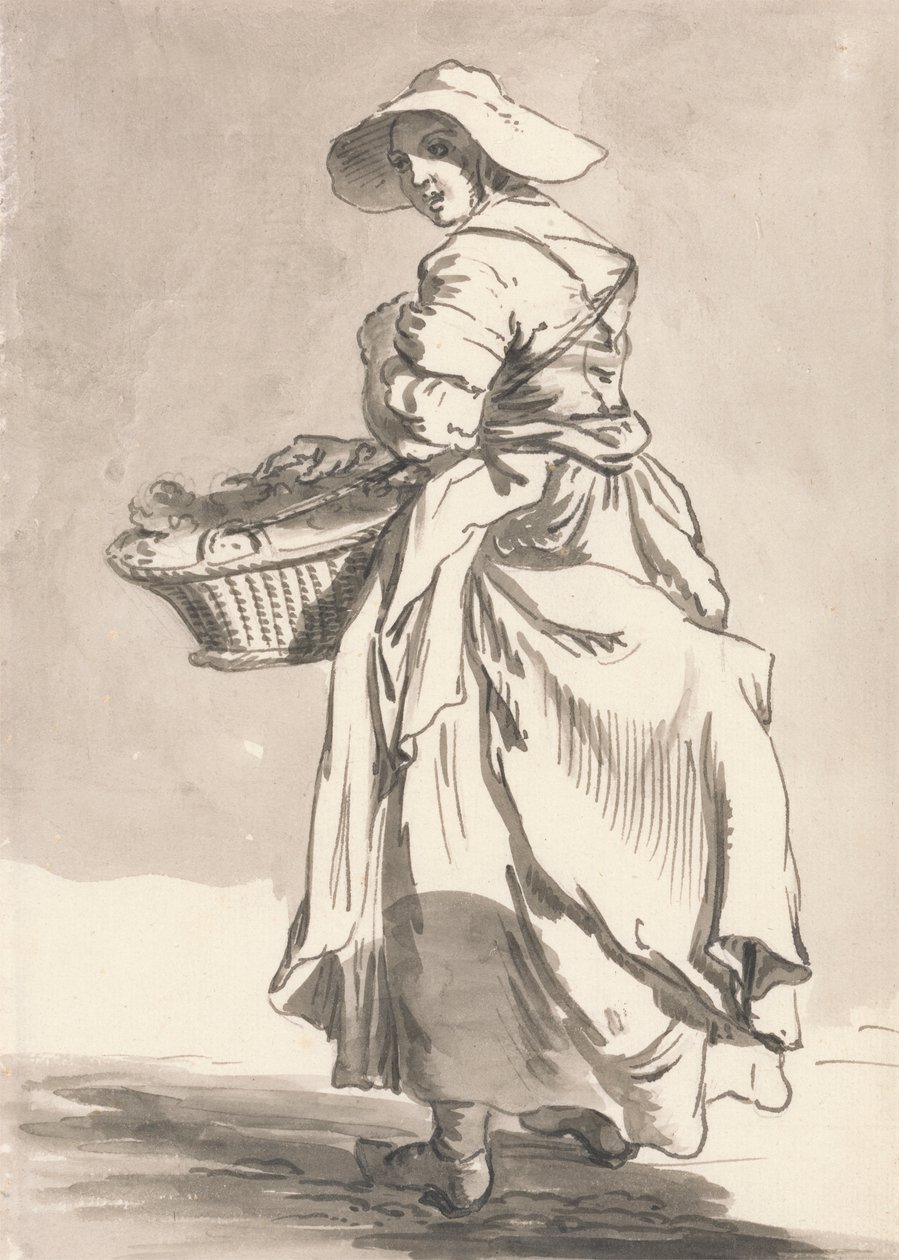 Londres Cries: Flores de Paul Sandby