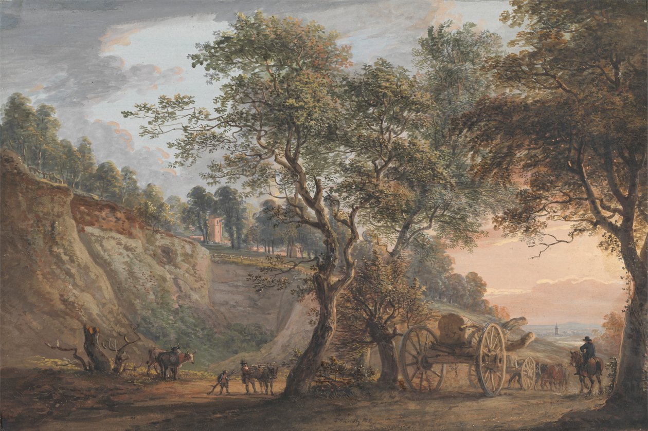 Vista em Charlton, Kent de Paul Sandby