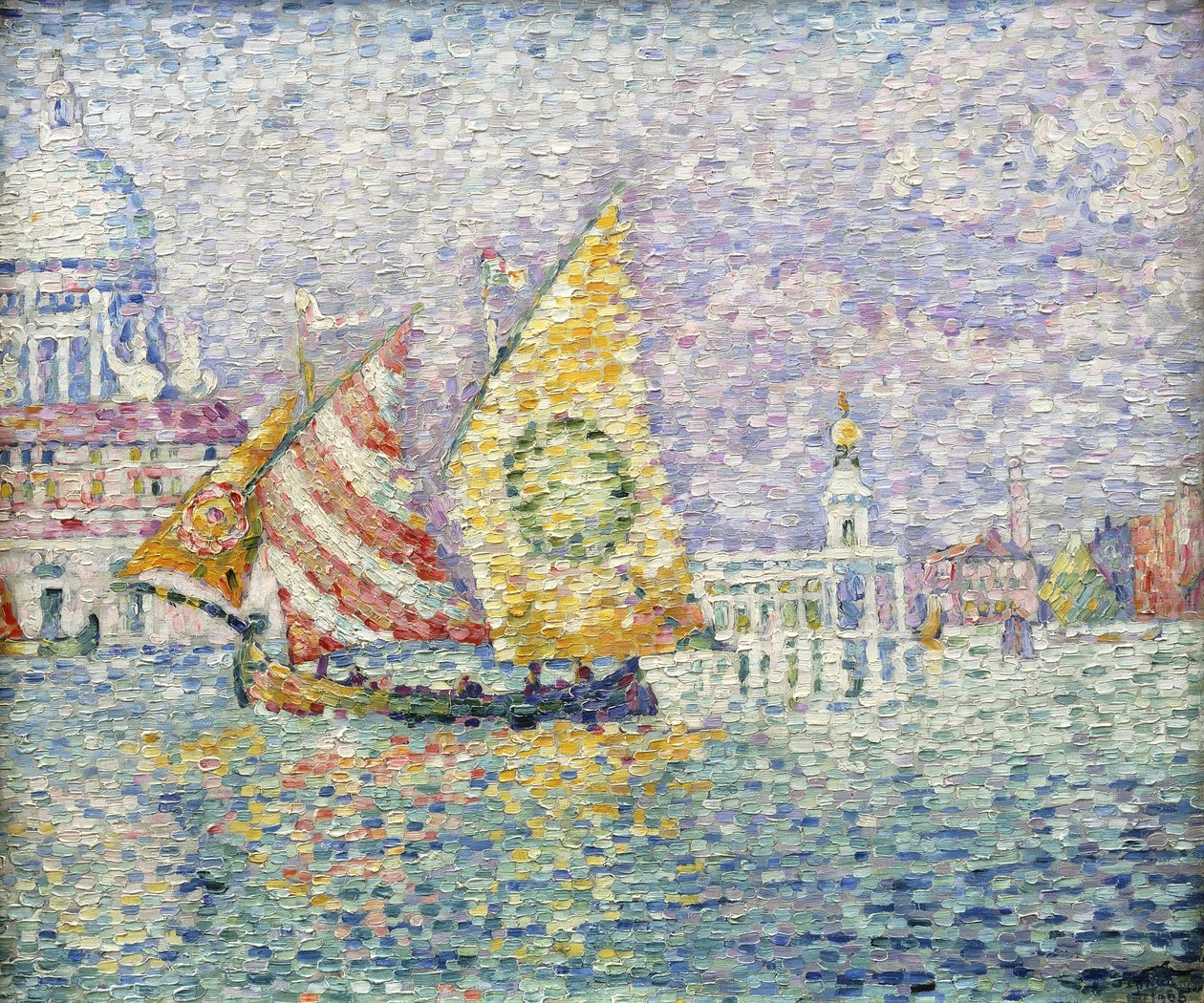 Bragozzo, Veneza, 1905 de Paul Signac