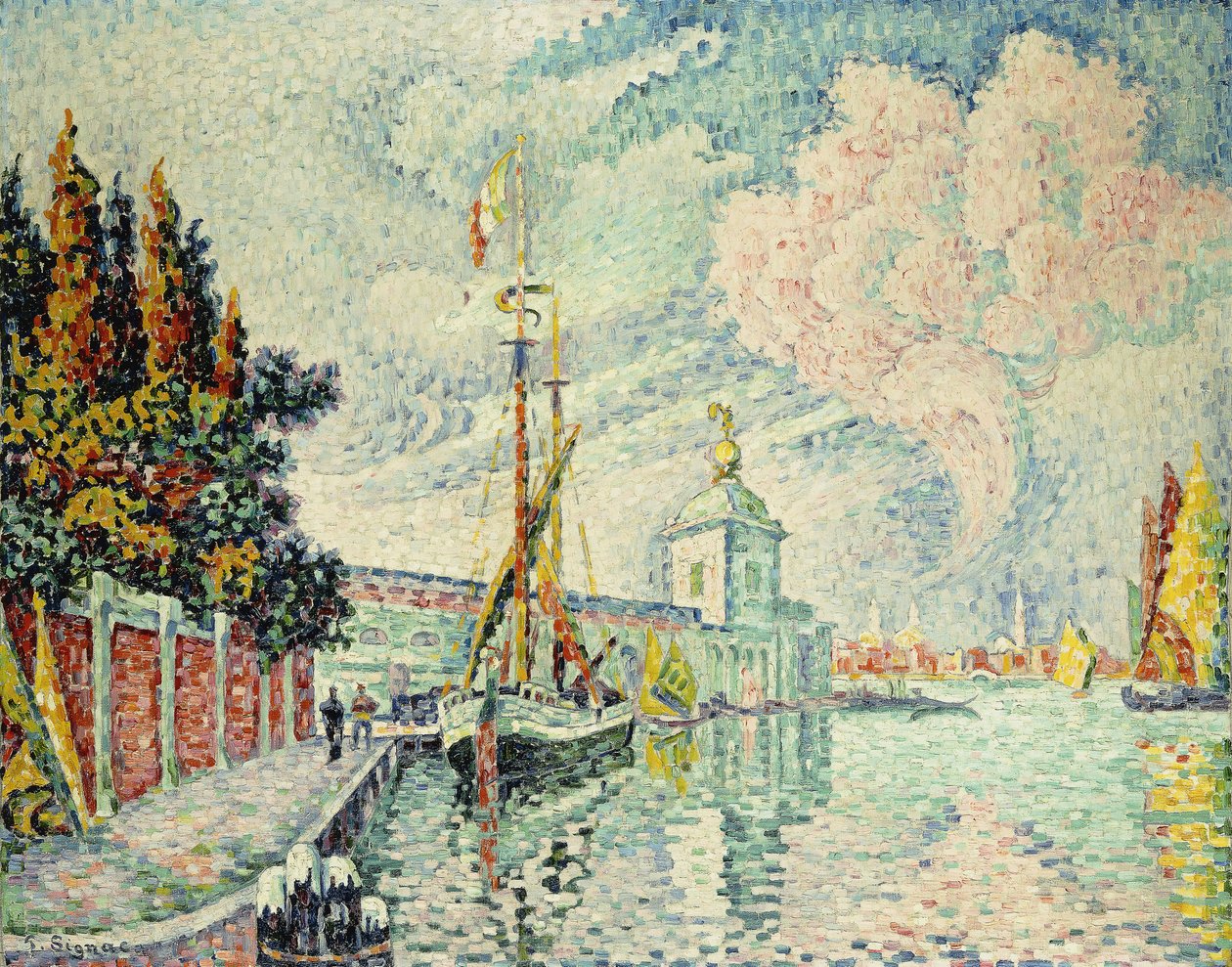 La Dogana, 1909 de Paul Signac
